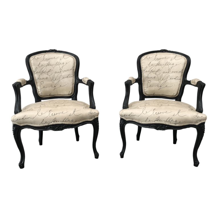 CENTURY FRENCH LOUIS XV STYLE ARM CHAIR